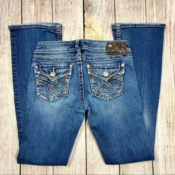 Silver Jeans Blue Pioneer Boot Cut Jeans Size 26 - Picture 5 of 8